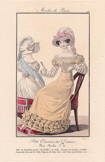 Petit Courrier des Dames 1823 Modes de Paris N°148