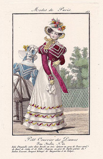 Petit Courrier des Dames 1823 Modes de Paris N°168