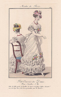 Petit Courrier des Dames 1823 Modes de Paris N°174