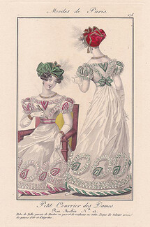 Petit Courrier des Dames 1823 Modes de Paris N°176