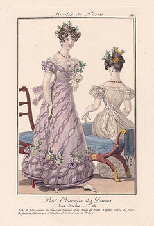 Petit Courrier des Dames 1823 Modes de Paris N°181