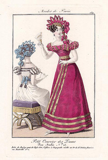 Petit Courrier des Dames 1823 Modes de Paris N°189