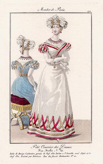 Petit Courrier des Dames 1823 Modes de Paris N°192