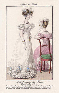Petit Courrier des Dames 1823 Modes de Paris N°196