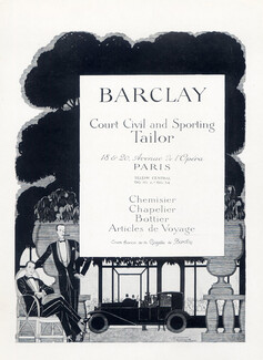 Barclay (Men's Clothing) 1926 Court Civil and Sporting Tailor, Marcel Jacques Hemjic