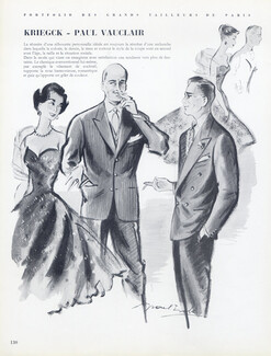 Kriegck (Tailor) & Paul Vauclair 1955 Men's Clothing, Paul Isola