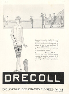 Drecoll 1926 Golfer, Fashion Illustration