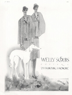Welly Soeurs (Couture) 1926 Sighthound, Greyhound