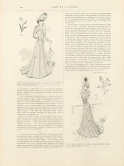 Paul Poiret 1900 Fashion Drawing, L'Art et la Mode, Margaine Lacroix, Redfern, 24 pages