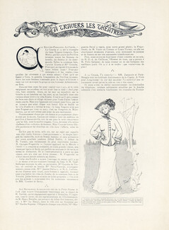 Paul Poiret 1900 Fashion Drawing, L'Art et la Mode, 24 pages