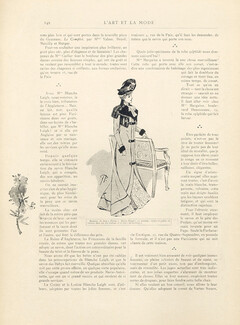 Paul Poiret 1900 Fashion Drawing, L'Art et la Mode, 20 pages