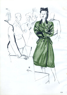 Hermès (Couture) 1945 René Gruau