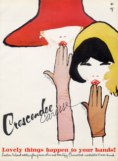 Crescendoe (Gloves) 1965 René Gruau
