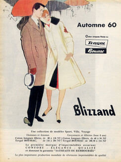 Blizzand (Clothing) 1960 Raincoat, René Gruau