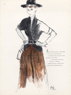 Mildred Orrick (Couture) 1949 Jacket and Skirt, Eric (Carl Erickson)