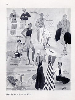 Lee Creelman Erickson 1939 Regny, Véra Boréa, Madeleine De Rauch, Bruyère, Hélène Yrande, Beachwear