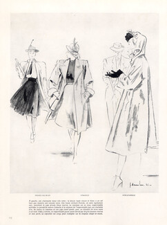 Jc. Haramboure 1946 Schiaparelli, Pierre Balmain, O'Rossen, Raincoat