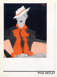 Rose Descat (Millinery) 1933 Léon Bénigni