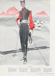 Worth (Couture) 1939 Léon Bénigni, Costume for the Ski