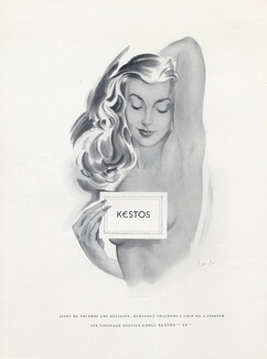 Kestos (Lingerie) 1949 J.Langlais Topless