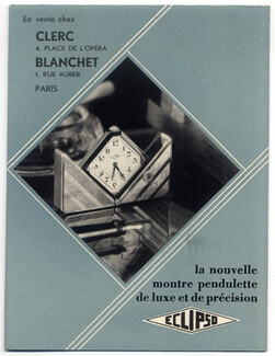 LIP (Watches) 1930 Eclipso, Leaflet
