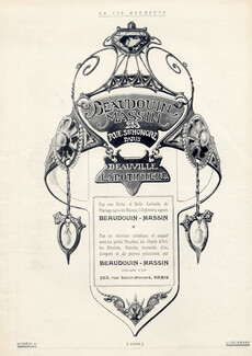 Beaudouin-Massin (Jewels) 1912 Art Nouveau Style, Deauville, la Potinière