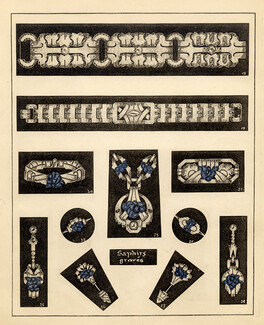 Paris Joaillerie (Jewels Catalogue) 1928 Art Deco, 3 Pages, 3 pages