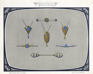 Jean Ruédin (Jewels Drawings) 1921 Gold and Ivory