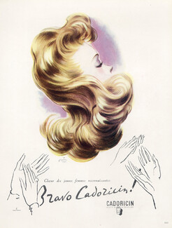 Cadoricin (Cosmetics) 1945 Hairstyle, Hair Care, Pierre Simon