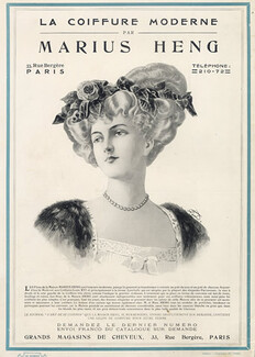 Marius Heng (Hairstyle) 1908 Wig, Hairpiece