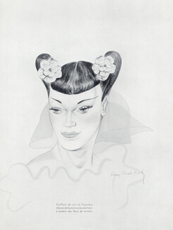 Albert Pourrière (Hairstyle) 1938 Raymond Bret-Koch, Camelia Flower