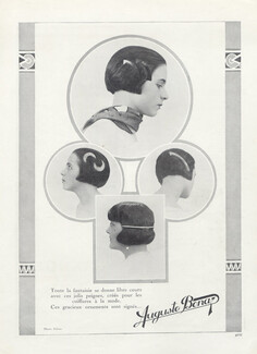 Auguste Bonaz (Combs) 1924 Hairstyle, Photo Rahma