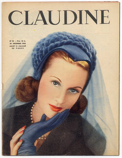 CLAUDINE Fashion Magazine 1945 N°25 Coralie