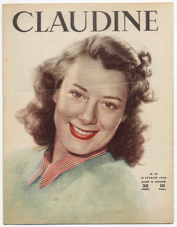 CLAUDINE Fashion Magazine 1946 N°32, 20 pages