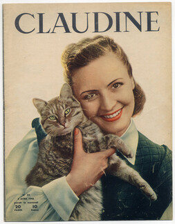 CLAUDINE Fashion Magazine 1946 N°39, Photos Philippe Pottier