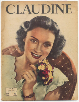CLAUDINE Fashion Magazine 1946 N°44, Photos Robert Doisneau