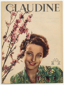 CLAUDINE Fashion Magazine 1946 N°45, Photos Seeberger