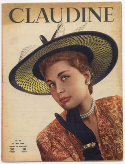 CLAUDINE Fashion Magazine 1946 N°46, Photos Seeberger, Legroux Soeurs