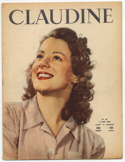 CLAUDINE Fashion Magazine 1946 N°48, Photos Seeberger