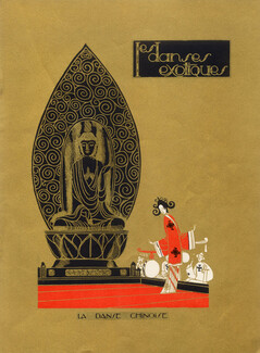 Eduardo Benito 1923 Exotics Dancers Chinese Persian Indian Japanese Costumes Buddha, 4 pages
