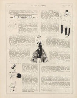 Élégances, 1924 - George Barbier Fashion Illustration, Text by Iphis