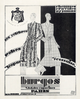 Burgos (Men's Clothing) 1929 Housecoat, Pajamas