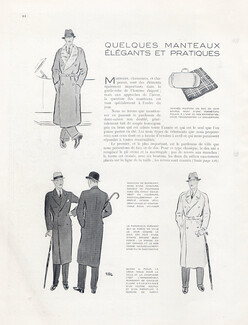 René Bouët-Willaumez 1929 Men's Clothing, Manteaux Burberry & Hermes Bag