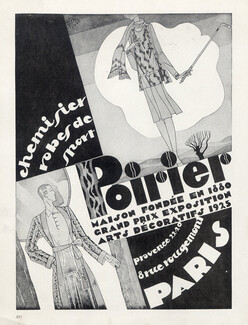 Poirier 1929 Chemisiers, Robes de Sport, Serge Somalvico
