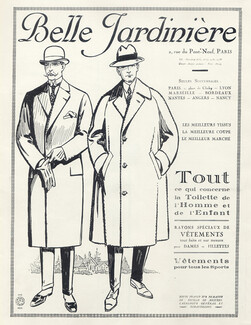 Belle Jardinière (Department Store) 1925 Men's Clothing