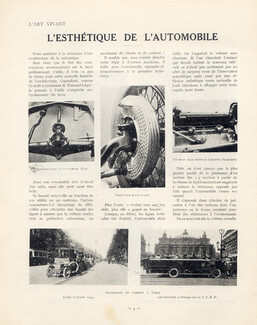 L'Esthétique de l'Automobile, 1925 - Fiat, Sizaire, Ballot, Delage, Text by Paul Hauricot, 3 pages