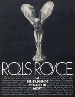 Rolls Royce - La belle légende menacée de mort, 1971 - History Charles Stewart Rolls, Frederik Henry Royce, 9 pages