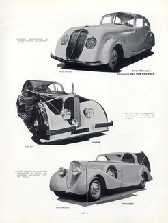 Renault, Voisin, Peugeot, Hotchkiss, Henri Labourdette (Cars) 1934