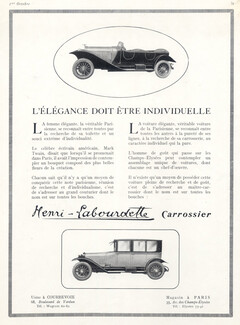 Henri Labourdette (Coachbuilder Cars) 1922