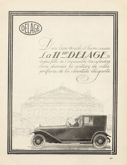 Delage (Cars) 1921 Opéra Garnier